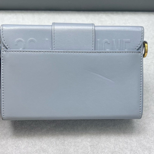 Dior 30 Montaigne Mini Box Bag Calfskin Blue