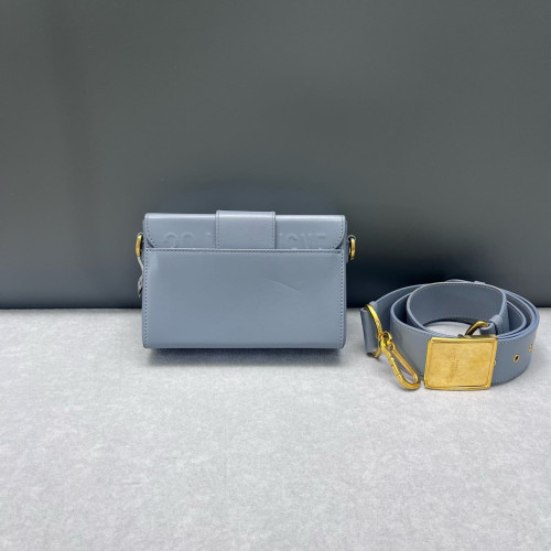 Dior 30 Montaigne Mini Box Bag Calfskin Blue