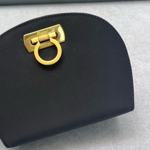 Salvatore Ferragamo Dome Fabric Black