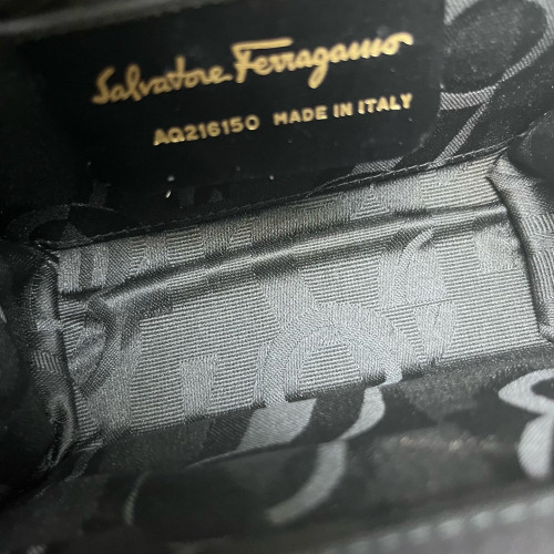 Salvatore Ferragamo Dome Fabric Black