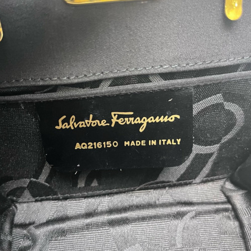 Salvatore Ferragamo Dome Fabric Black
