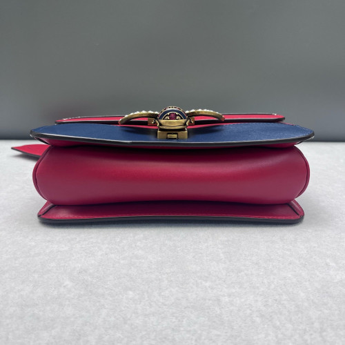 Gucci Queen Margaret Broadway Shoulder Bag Calfskin White Red Blue Gucci Queen Margaret Broadway Shoulder Bag Calfskin White Red Blue
