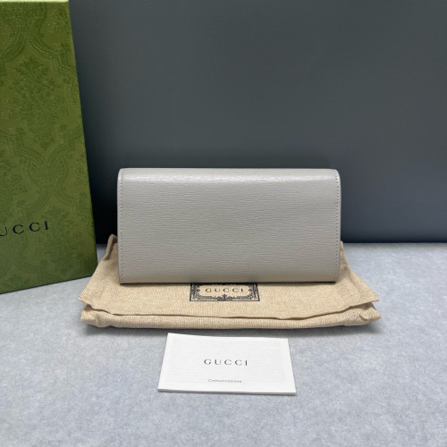 Gucci Continental Wallet Calfskin Grey Gucci Continental Wallet Calfskin Grey