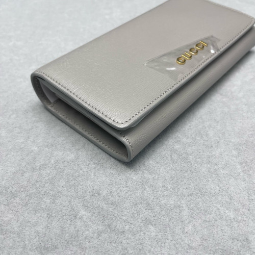 Gucci Continental Wallet Calfskin Grey Gucci Continental Wallet Calfskin Grey