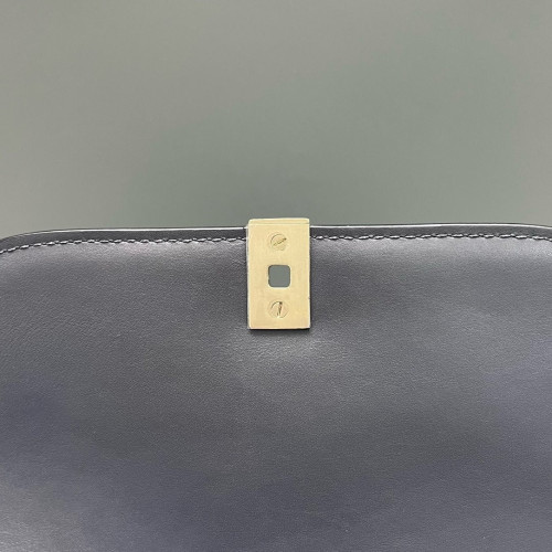 Valextra Saddle Bag Calfskin Grey