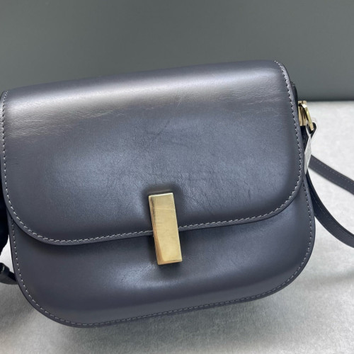 Valextra Saddle Bag Calfskin Grey