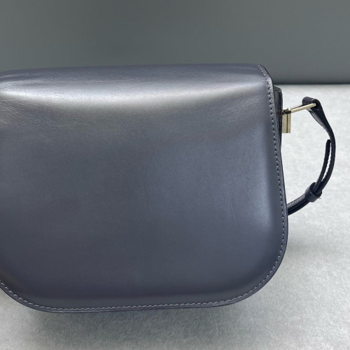 Valextra Saddle Bag Calfskin Grey