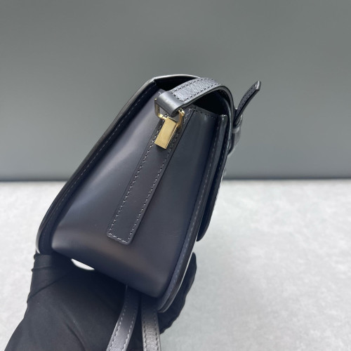 Valextra Saddle Bag Calfskin Grey