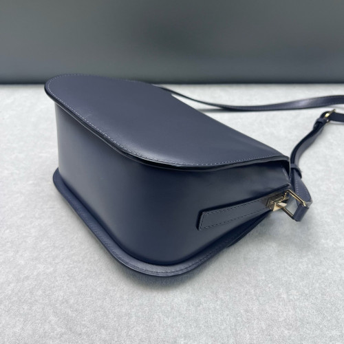 Valextra Saddle Bag Calfskin Grey