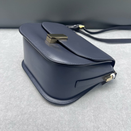 Valextra Saddle Bag Calfskin Grey