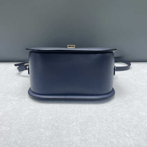 Valextra Saddle Bag Calfskin Grey
