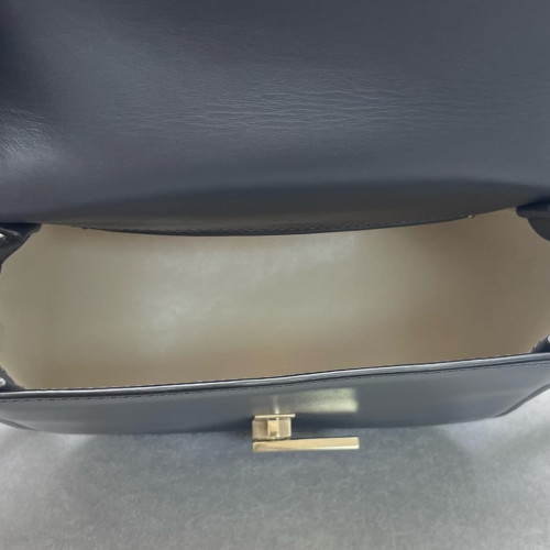 Valextra Saddle Bag Calfskin Grey