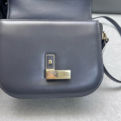 Valextra Saddle Bag Calfskin Grey