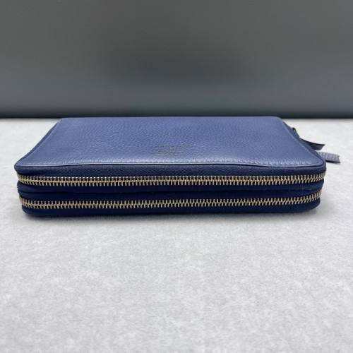 Gucci Clutch Grained Calfskin Blue