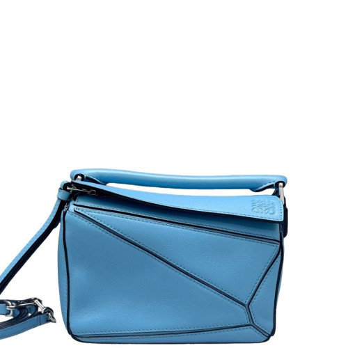 Loewe Mini Puzzle Calfskin Blue