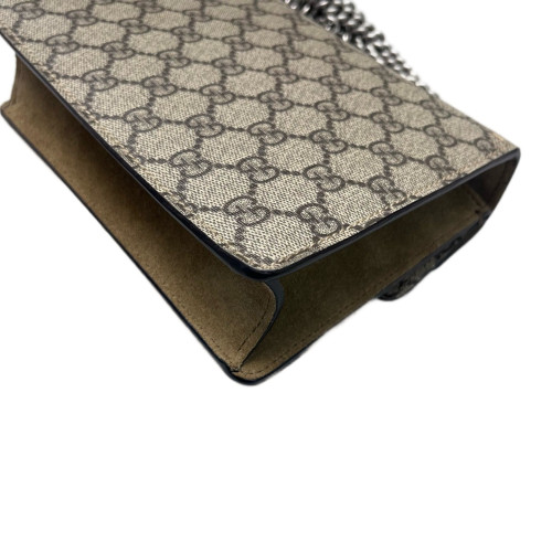 Gucci Mini Dionysus Suede GG Supreme Monogram Camel
