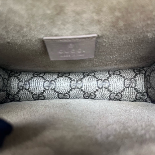 Gucci Mini Dionysus Suede GG Supreme Monogram Camel