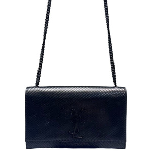 Yves Saint Laurent Medium Classic Kate Snakeskin Black