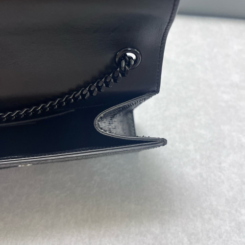 Yves Saint Laurent Medium Classic Kate Snakeskin Black