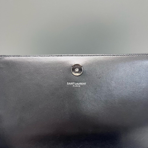 Yves Saint Laurent Medium Classic Kate Snakeskin Black