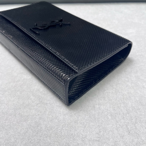 Yves Saint Laurent Medium Classic Kate Snakeskin Black