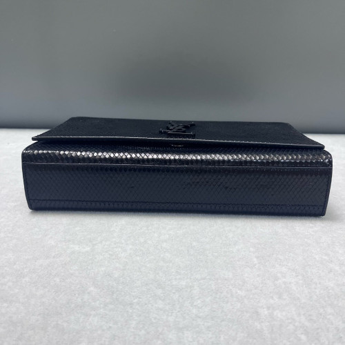 Yves Saint Laurent Medium Classic Kate Snakeskin Black