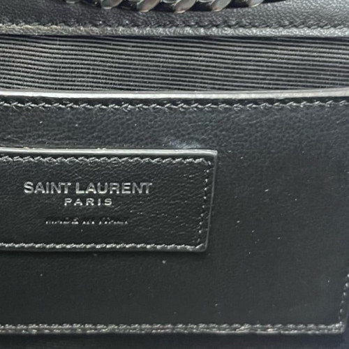 Yves Saint Laurent Medium Classic Kate Snakeskin Black