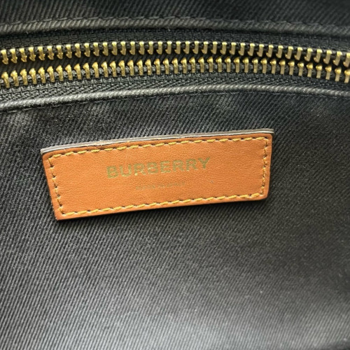 Burberry Camera Case Monogram Calfskin Brown Beige