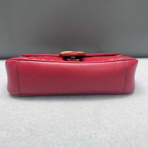 Gucci Matelasse Small GG Marmont Calfskin Red