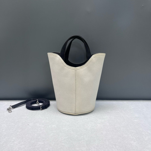 Balenciaga Bucket Canvas White Black Pink