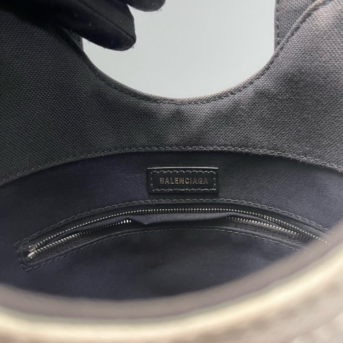 Balenciaga Bucket Canvas White Black Pink