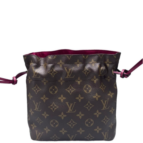 Louis Vuitton Noe Pouch Monogram Burgundy Brown