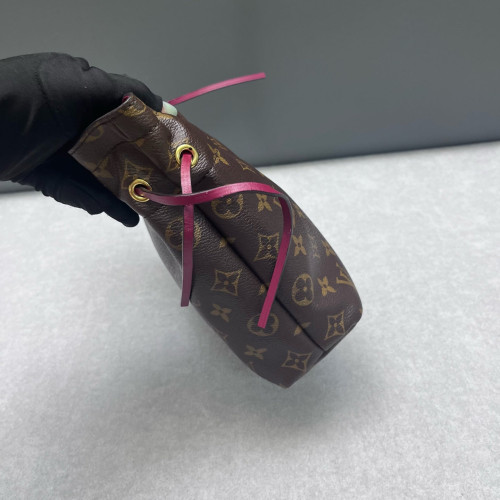 Louis Vuitton Noe Pouch Monogram Burgundy Brown