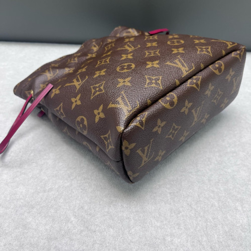 Louis Vuitton Noe Pouch Monogram Burgundy Brown
