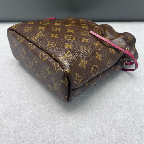 Louis Vuitton Noe Pouch Monogram Burgundy Brown