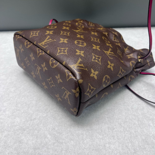Louis Vuitton Noe Pouch Monogram Burgundy Brown