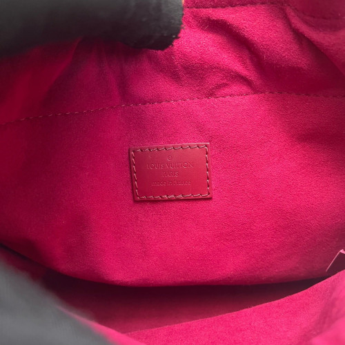 Louis Vuitton Noe Pouch Monogram Burgundy Brown