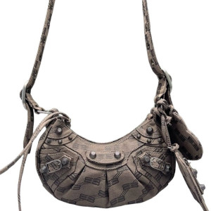 Balenciaga Le Cagole Xs Canvas Brown