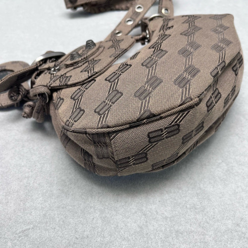Balenciaga Le Cagole Xs Canvas Brown