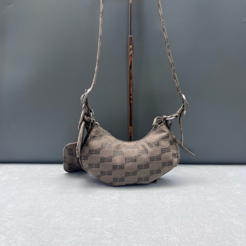 Balenciaga Le Cagole Xs Canvas Brown