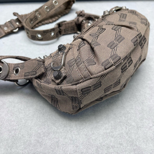 Balenciaga Le Cagole Xs Canvas Brown