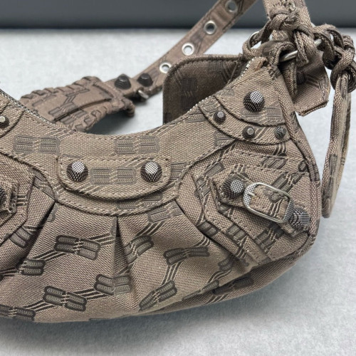 Balenciaga Le Cagole Xs Canvas Brown