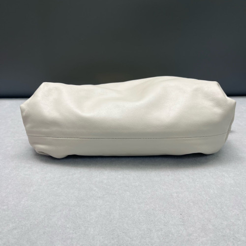 Bottega Veneta The Pouch Chain Lambskin Nappa Beige Mystic White