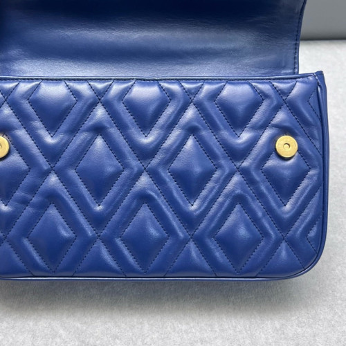 Miu Miu Shoulder Bag Calfskin Blue