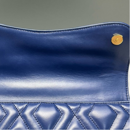 Miu Miu Shoulder Bag Calfskin Blue