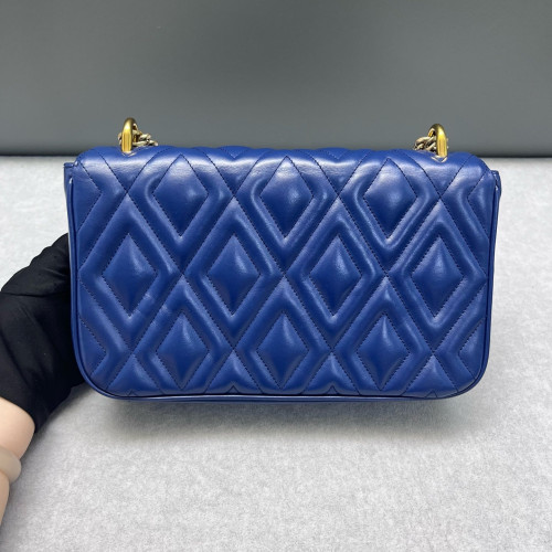 Miu Miu Shoulder Bag Calfskin Blue