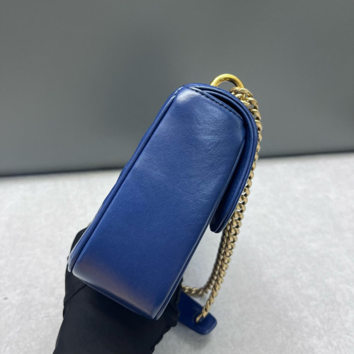 Miu Miu Shoulder Bag Calfskin Blue