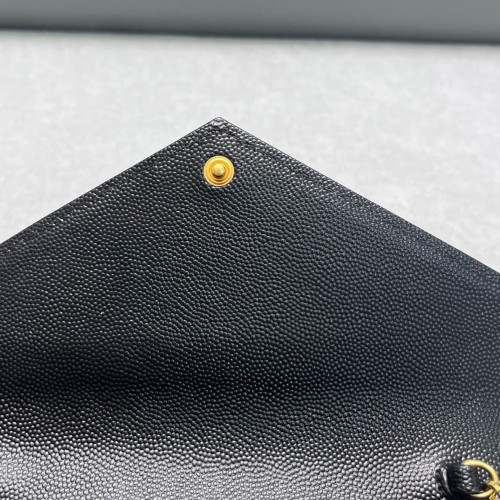 Yves Saint Laurent Small Envelope Chain Wallet Caviar Black Yves Saint Laurent Small Envelope Chain Wallet Caviar Black