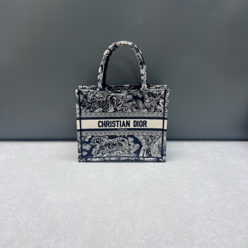 Dior New Small Book Tote Oblique Navy Beige Dior New Small Book Tote Oblique Navy Beige