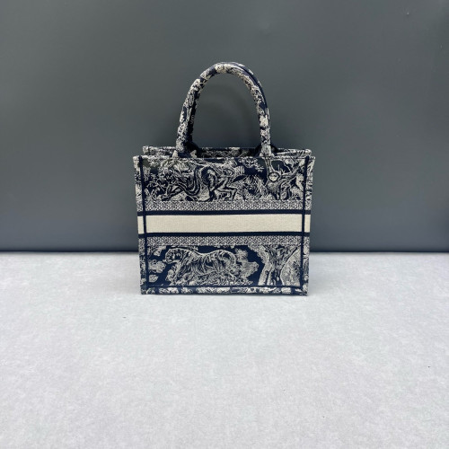 Dior New Small Book Tote Oblique Navy Beige Dior New Small Book Tote Oblique Navy Beige